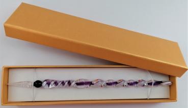 Tintenschreiber (lila-weiß)